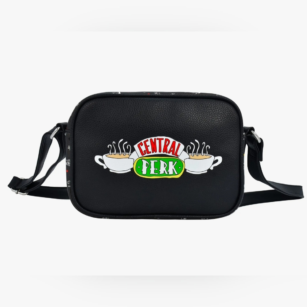Danielle Nicole New In Package With Tags Black Central Perk Logo Crossbody Bag